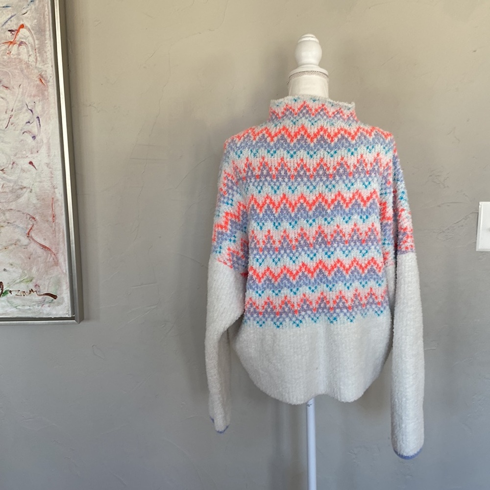 Pilcro Vibrant Zigzag Cowl Neck Sweater - Picture 4 of 8